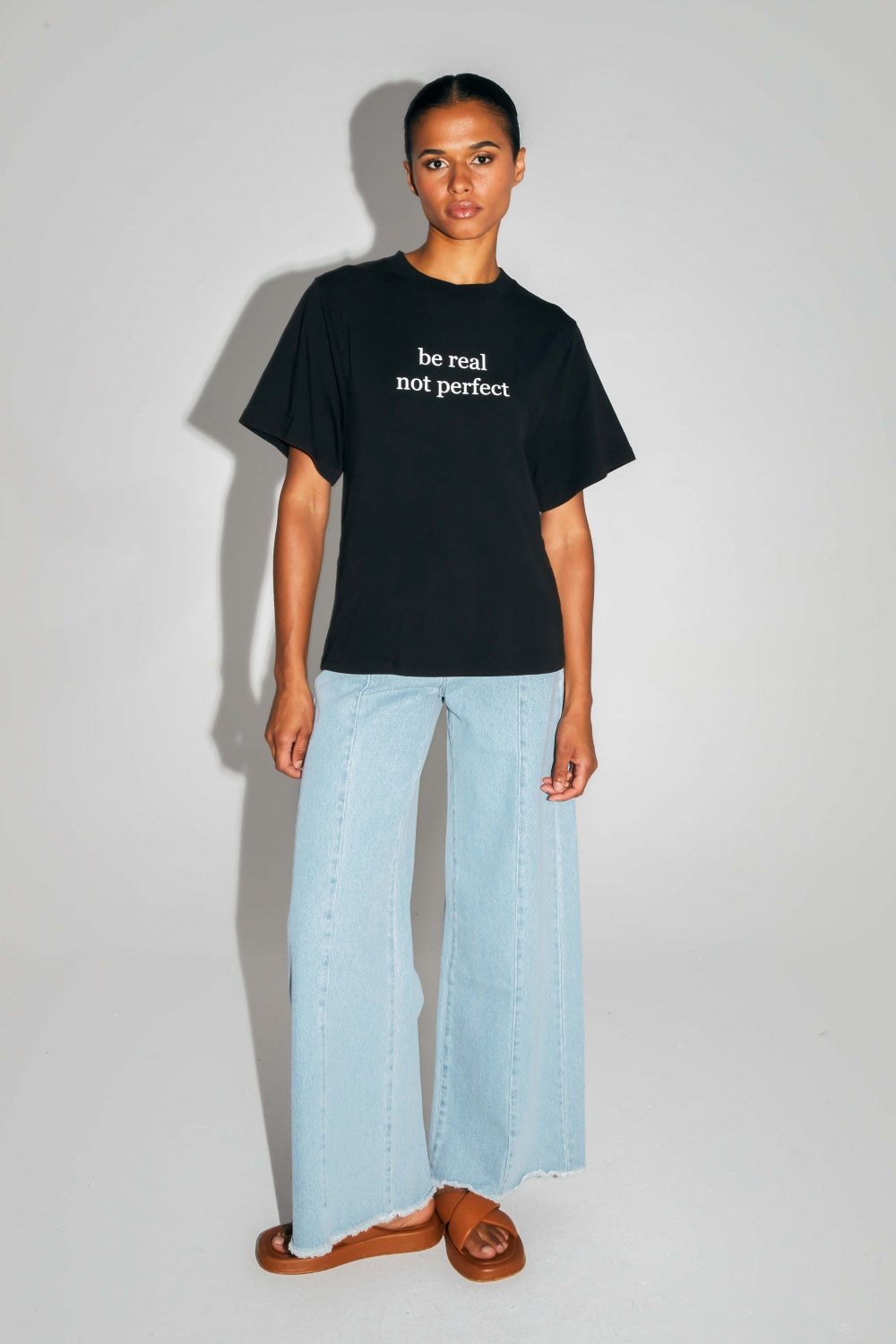 The Colette Collector T-Shirt In Black Cotton And Modal Jersey Made In Portugal