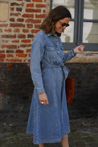 Rosalie Denim Maxi Dress
