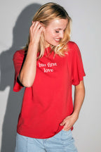 The Colette Collector T-Shirt In Red Cotton And Modal Jersey Made In Portugal