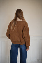 Noela Fur Jacket - Brown