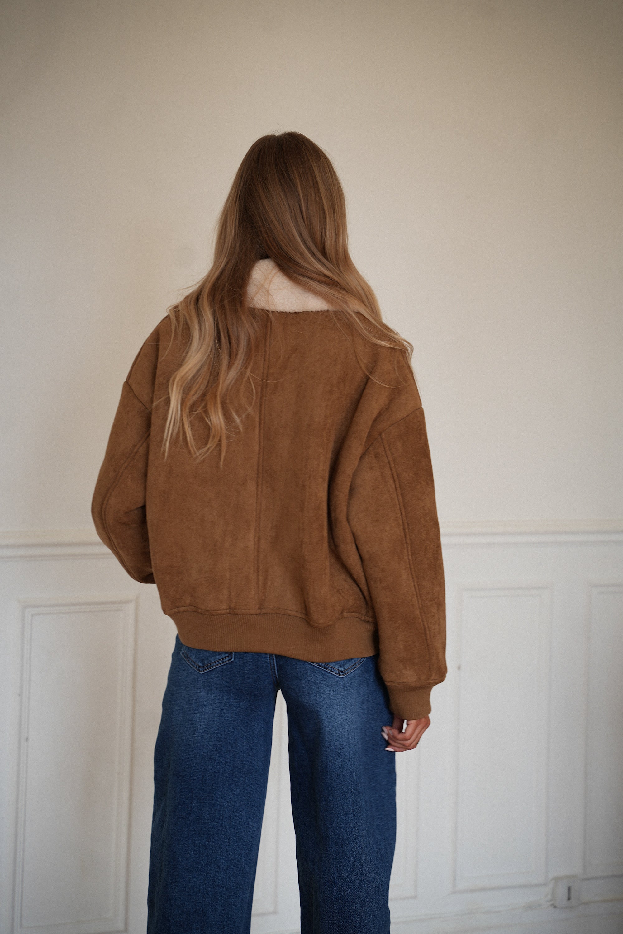 Noela Fur Jacket - Brown