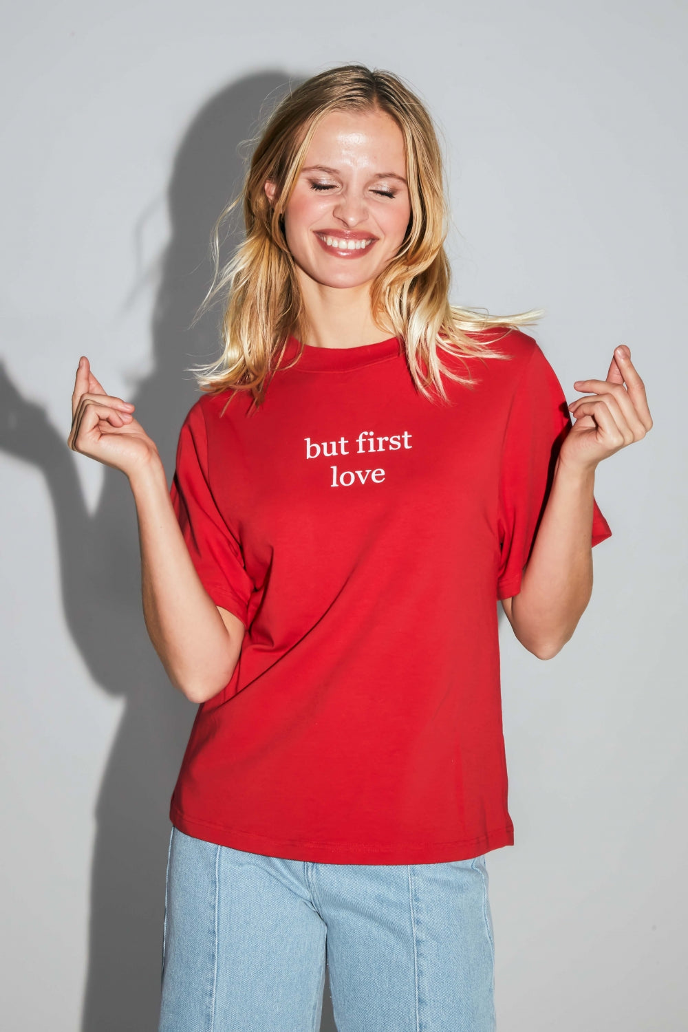 The Colette Collector T-Shirt In Red Cotton And Modal Jersey Made In Portugal