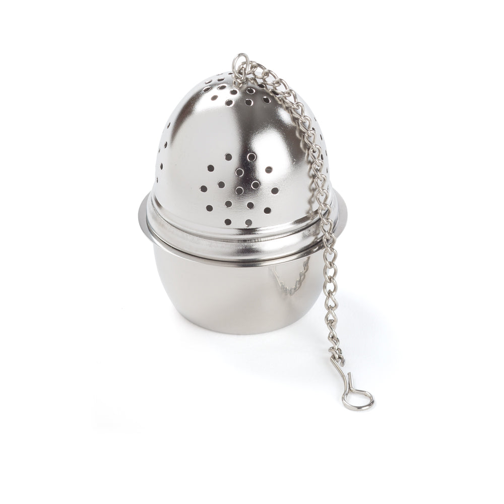 Boule à Thé Ovale Inox + Support