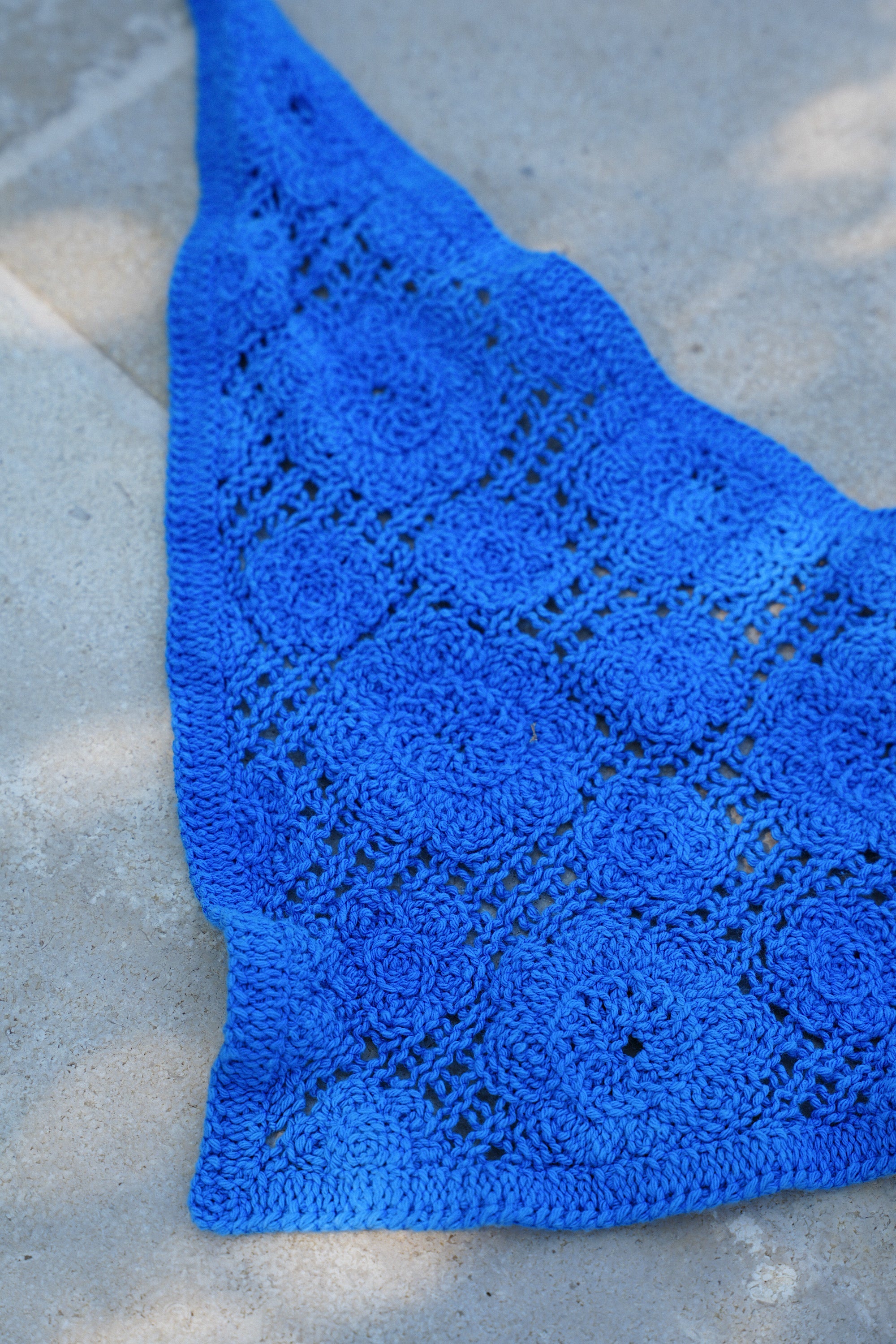 Bandana Crochet Gipsy - Bleu