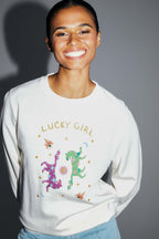 The Eddie Lucky Girl Sweatshirt In Organic Cotton Made In Portugal