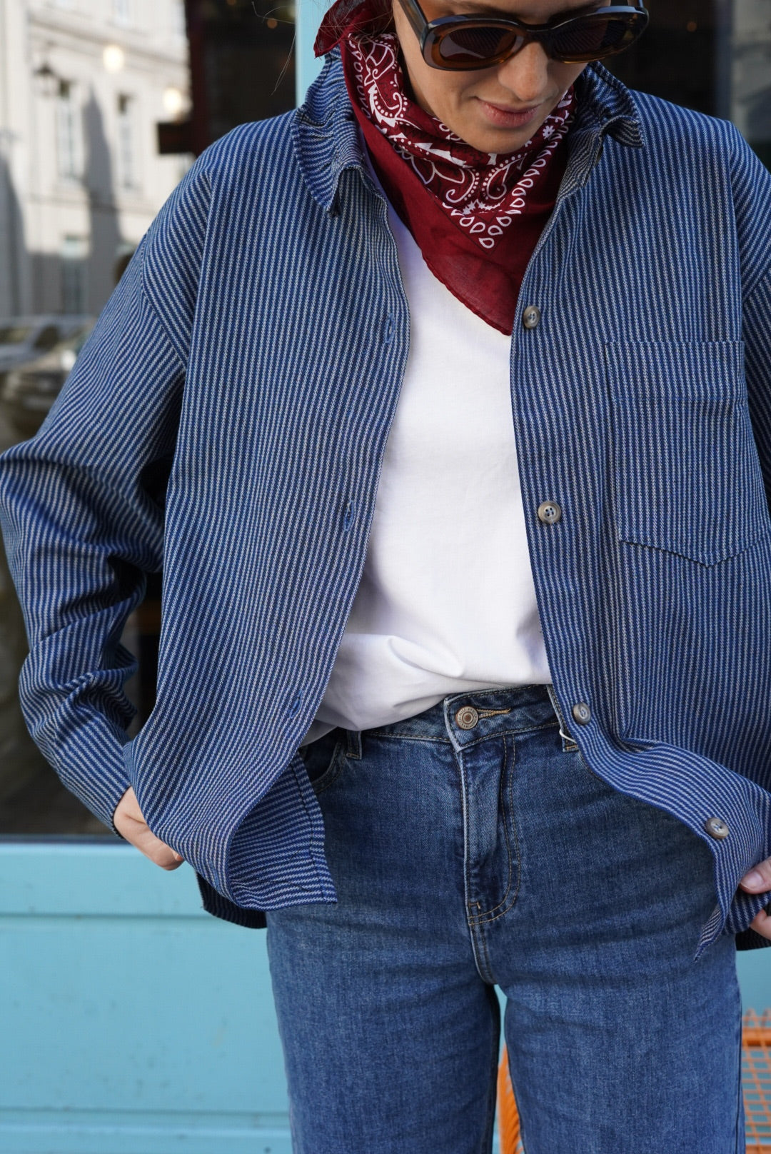 Sobrecamisa Lou Rayas Marino