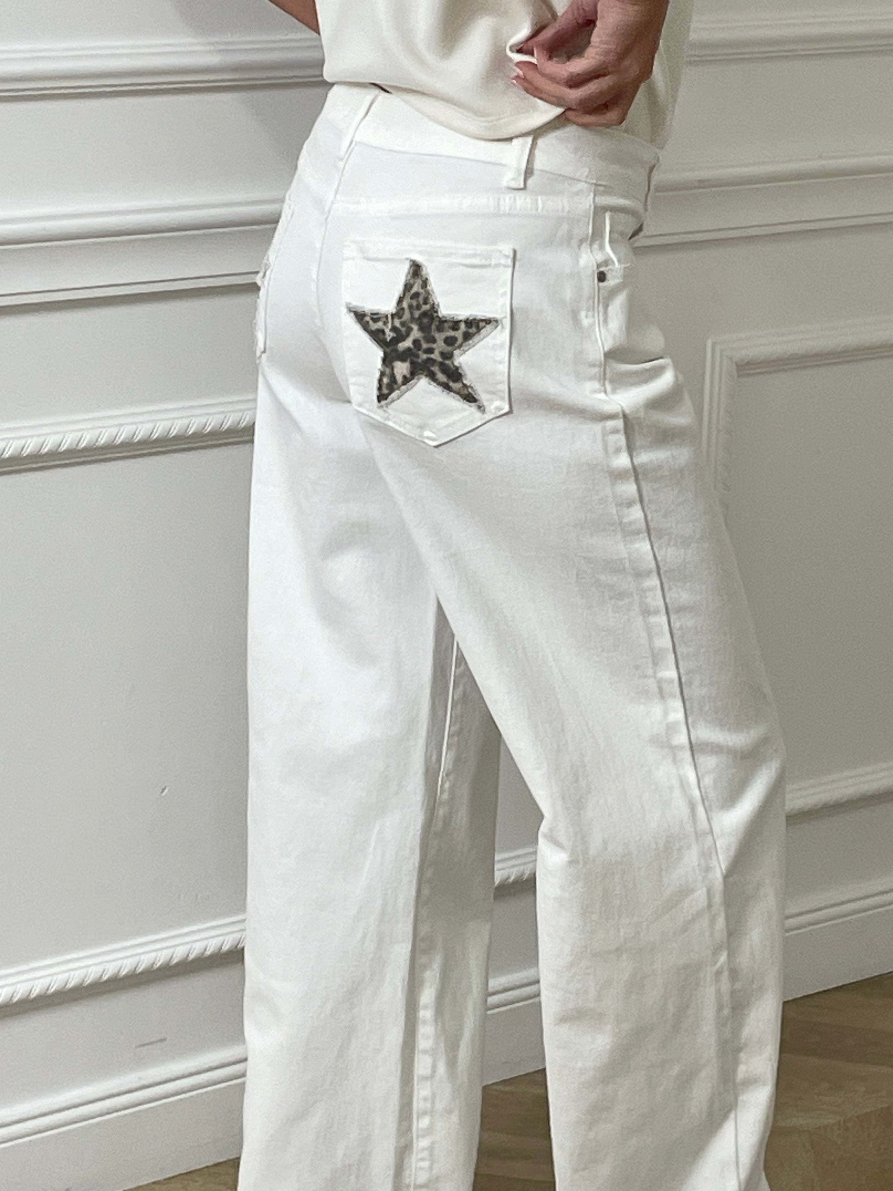 Cleo Jeans - White