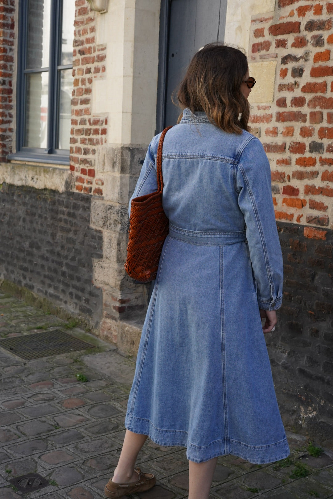 Rosalie Denim Maxi Dress