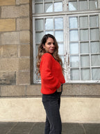 Pull Anna rouge orangé