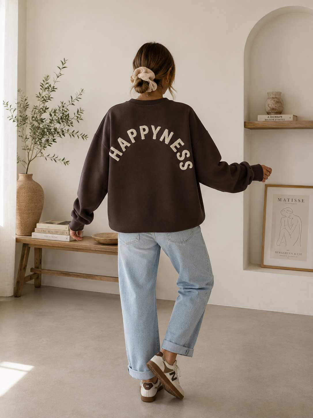 Sudadera Happyness - Choco