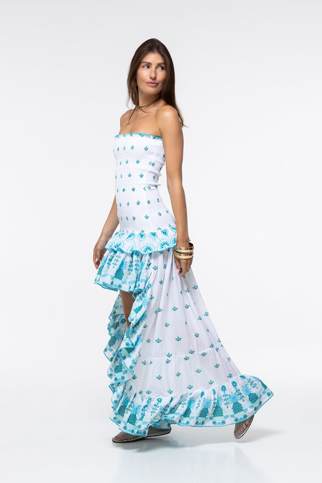 Vestido Livi - Aqua Pineapple