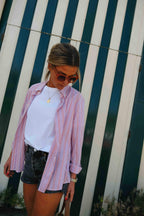 Mathilde Shirt Red/Parma Stripe