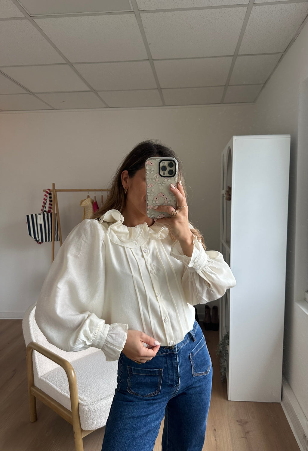 Blouse Brune Écru