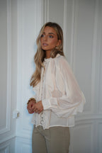 Blouse Fluide Talina - Crème