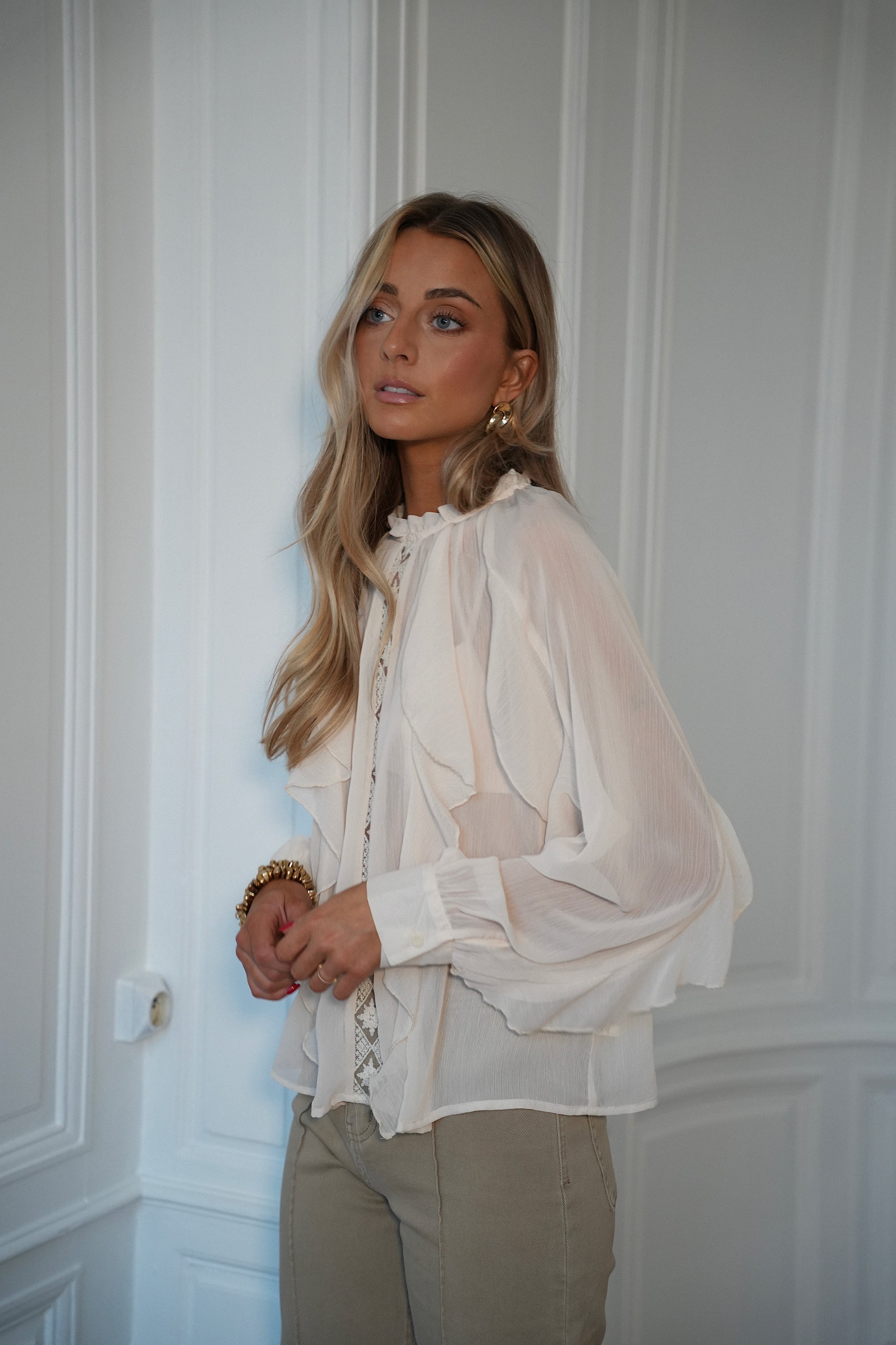 Blouse Fluide Talina - Crème