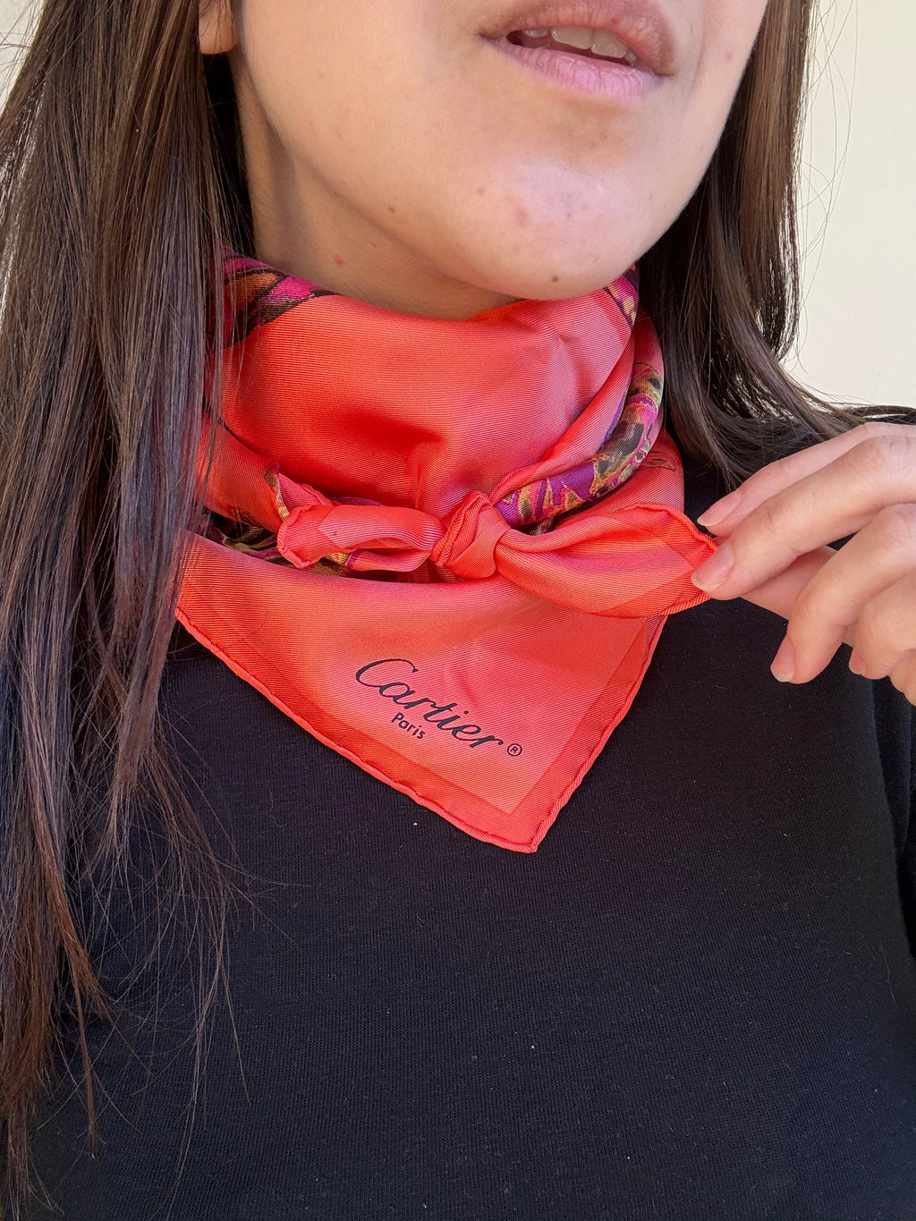 Cartier Scarf – Intertwined Panthers Model