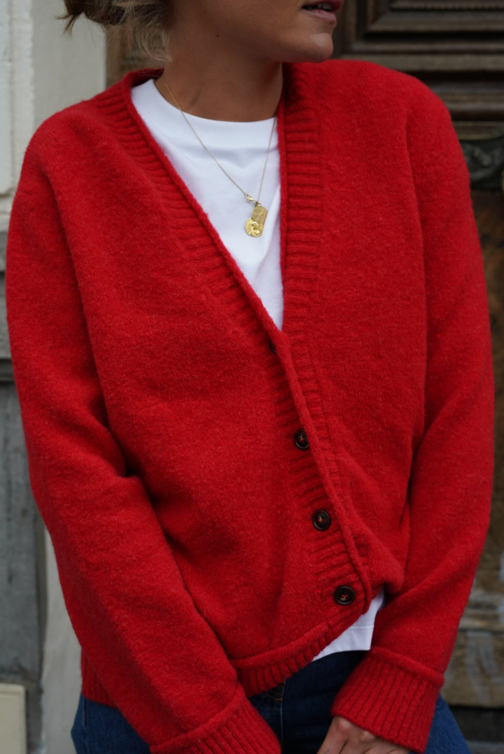 Stanislas Red Cardigan