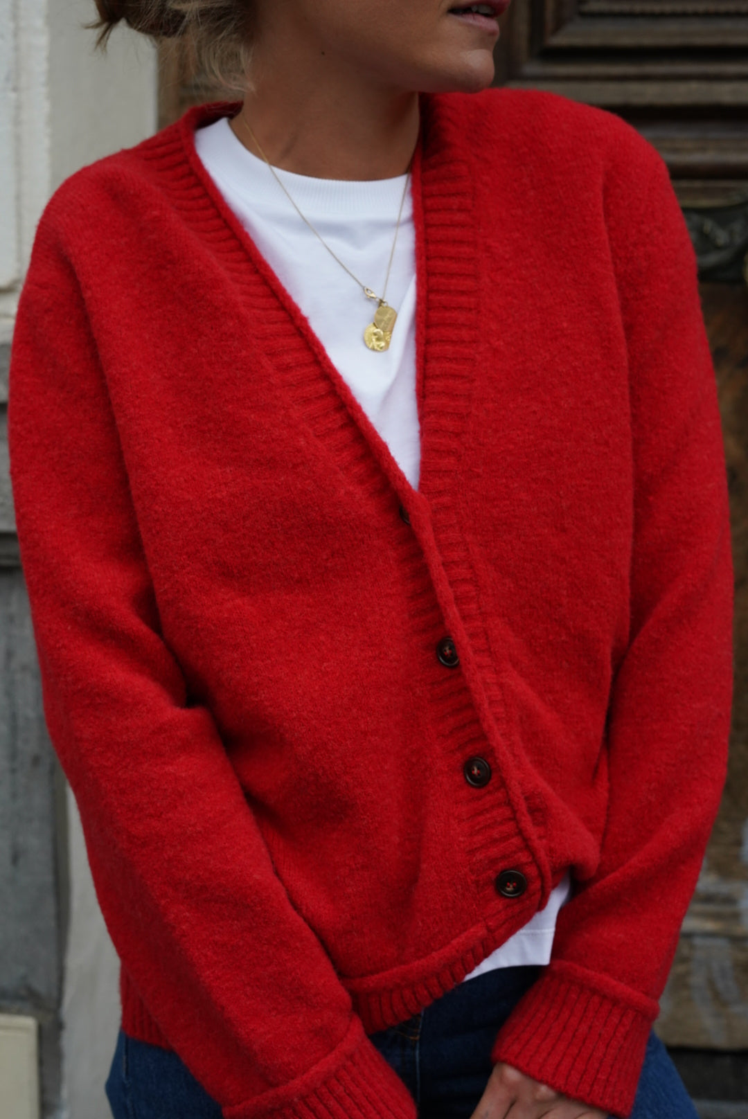 Stanislas Red Cardigan