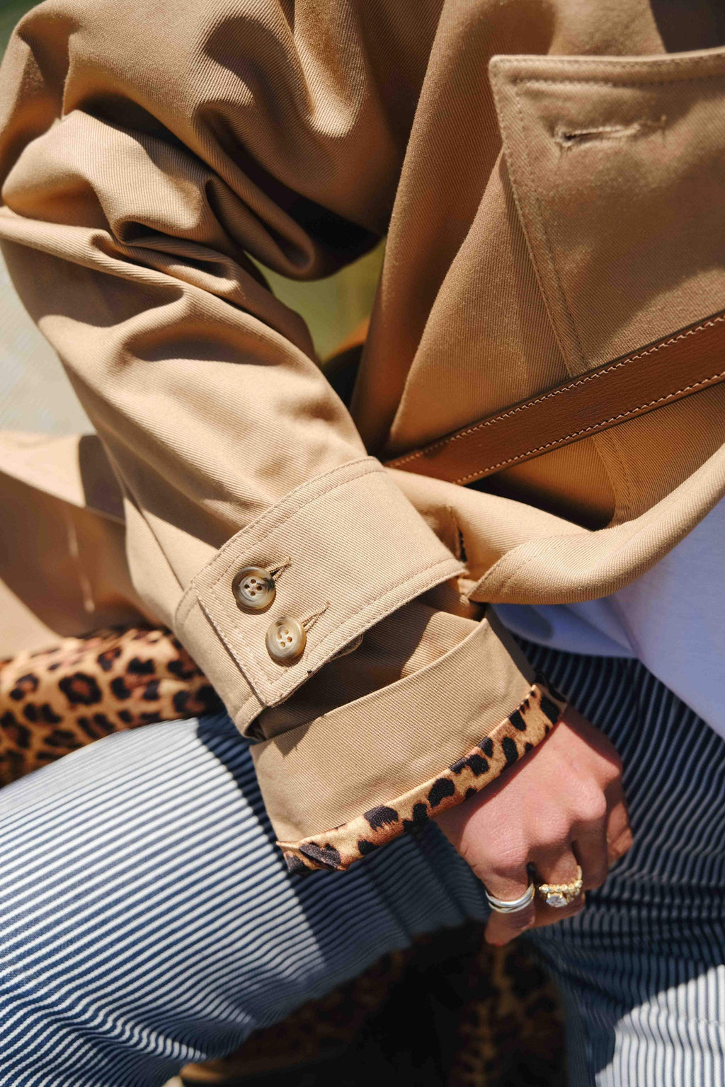 Trench Paul Beige/Leopardo