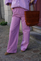 Pantalón Arthur Vichy Malva/Rosa
