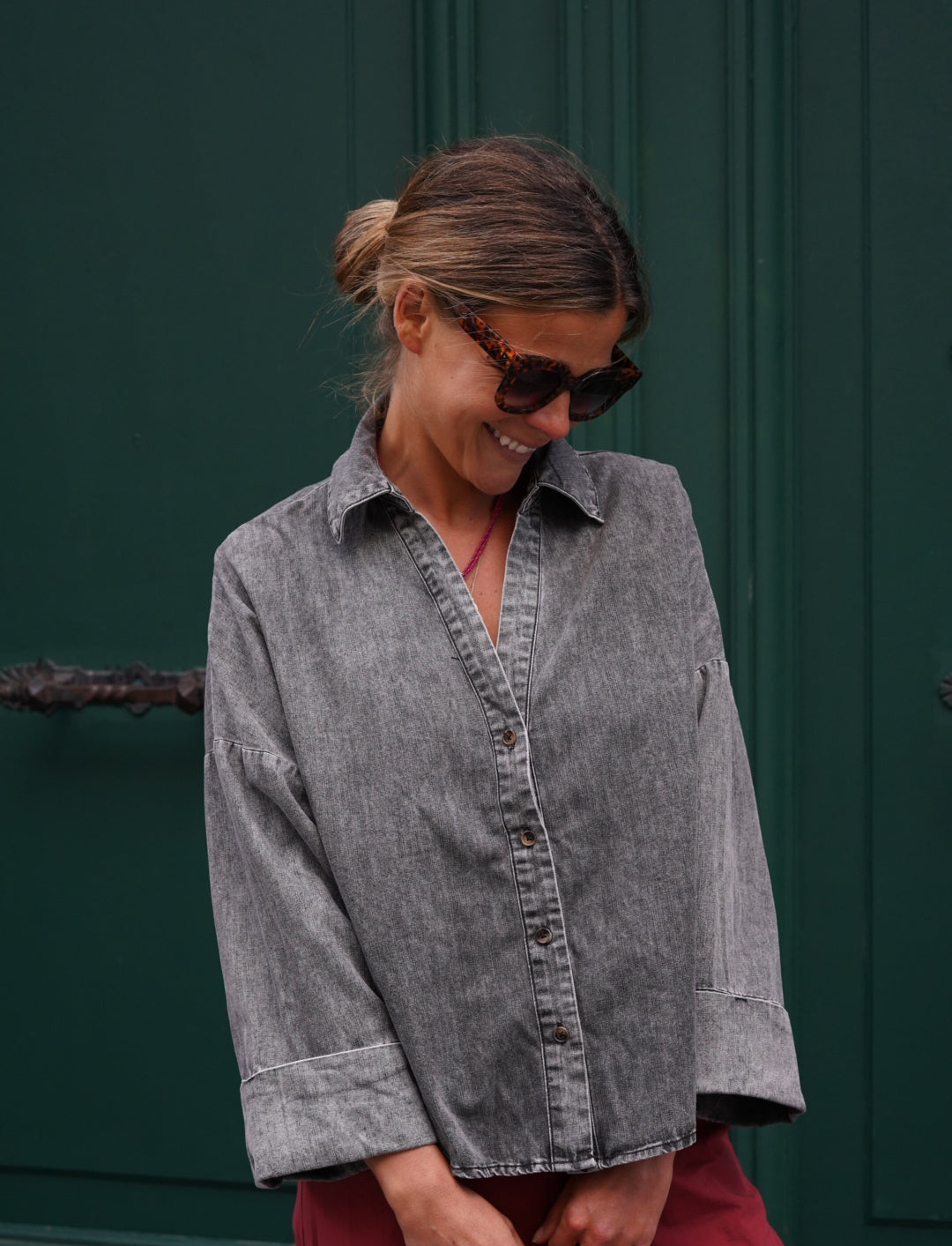 Chemise Léonore Denim Gris