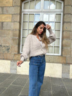 Cardigan Irène taupe
