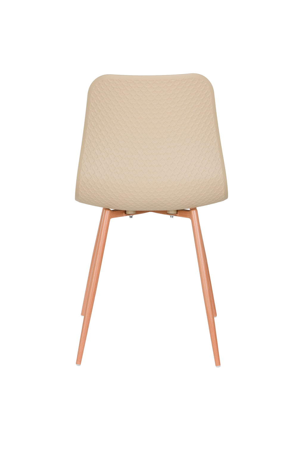 Leon - Lot De 2 Chaises De Salle À Manger - Acier - Beige