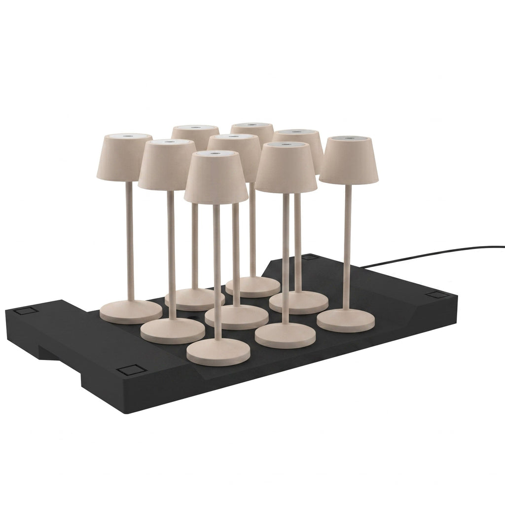Emily - Wireless Table Lamp - Steel - Beige