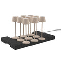 Emily - Wireless Table Lamp - Steel - Beige