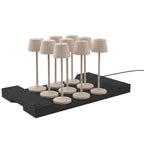 Emily - Wireless Table Lamp - Steel - Beige
