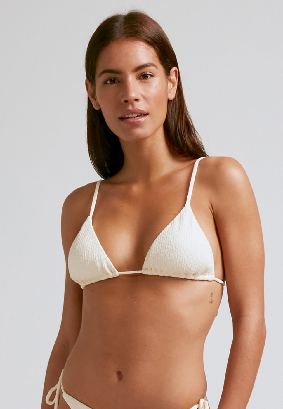 Haut De Bikini Triangle Ecru - Ecru - Femme