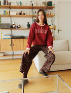 Bluza bordowo-różowa Paris