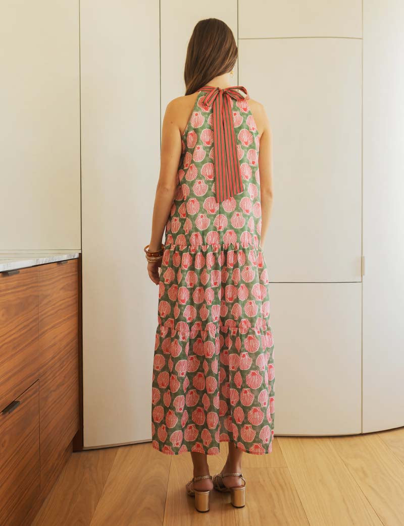 Kleid mit Muschelmuster Davia