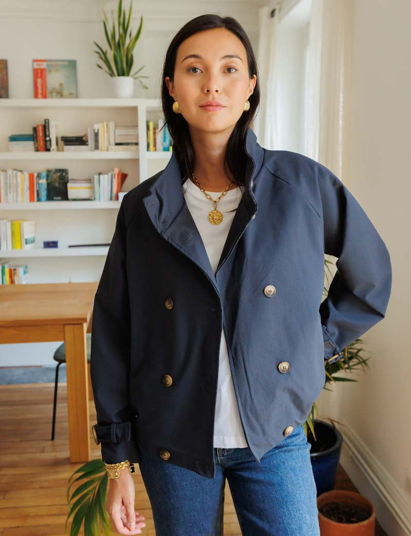 Trench Blu Navy Charles