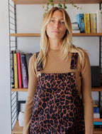 Hängselbyxor Leopard Roey