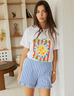Short de Rayas Azules Izan