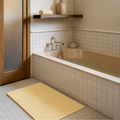 Alfombra de baño de algodón rizado - Mantequilla