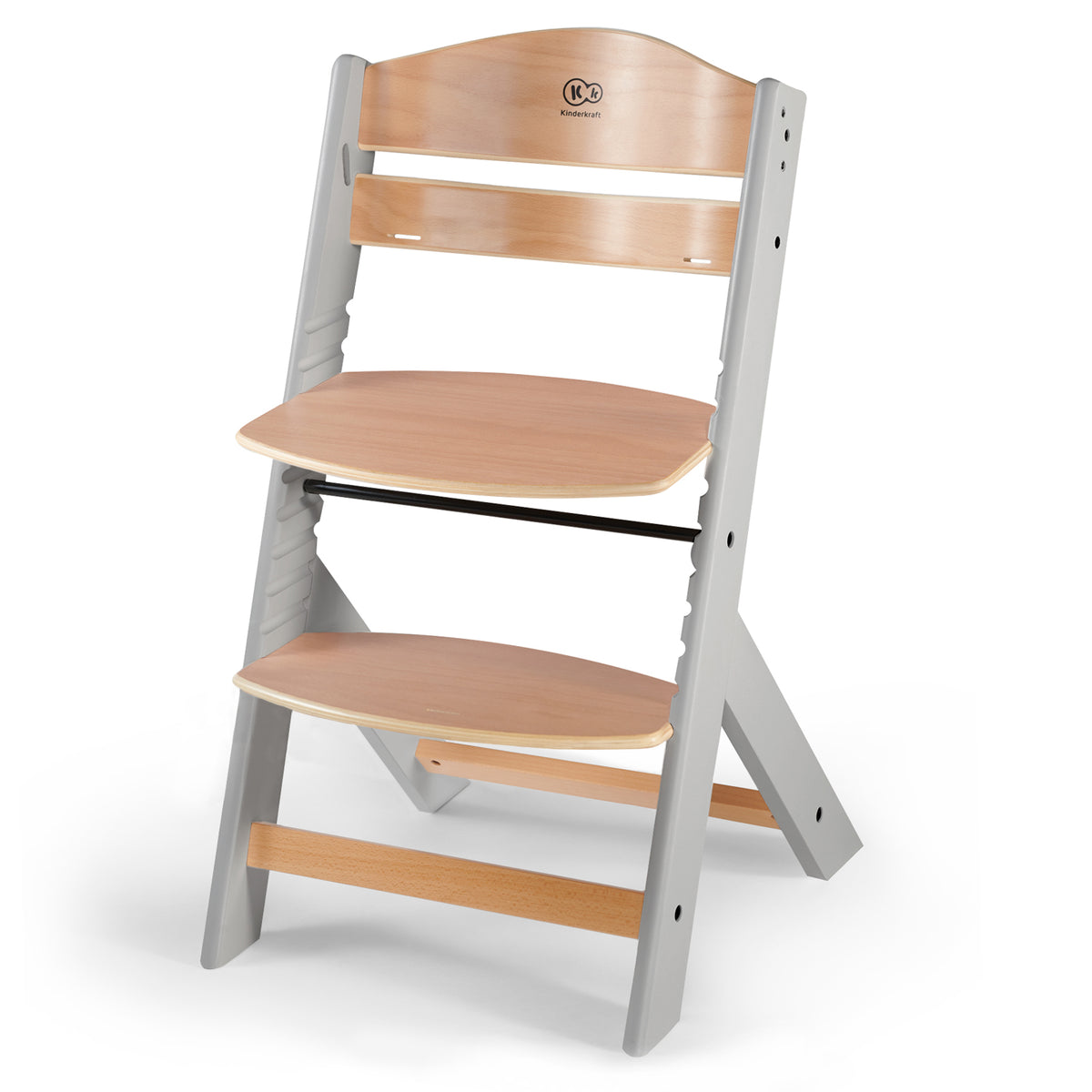 Chaise Haute Avec Coussin Enock Bois Gris