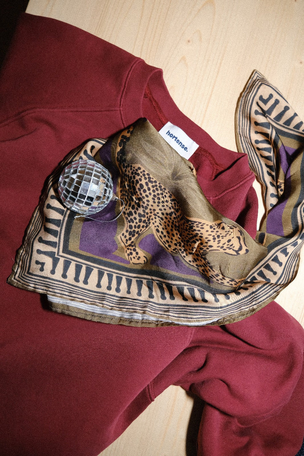 Foulard Georgia Motif Kaki