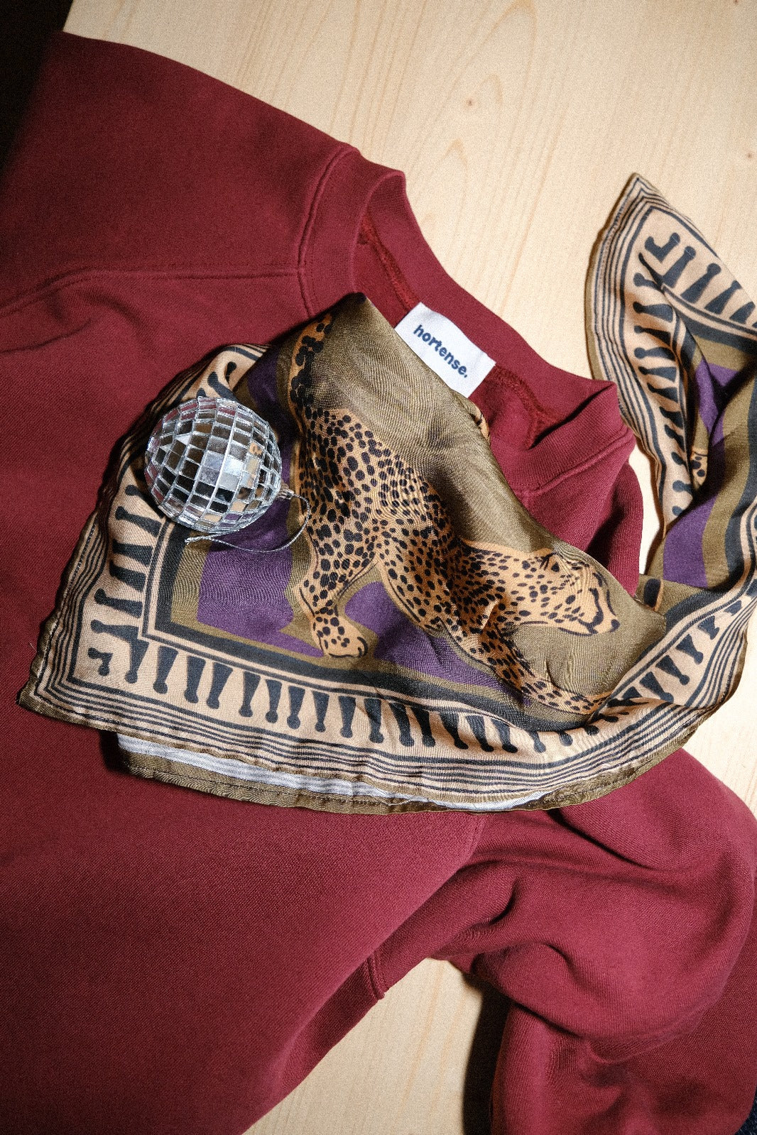 Foulard Georgia Motif Kaki