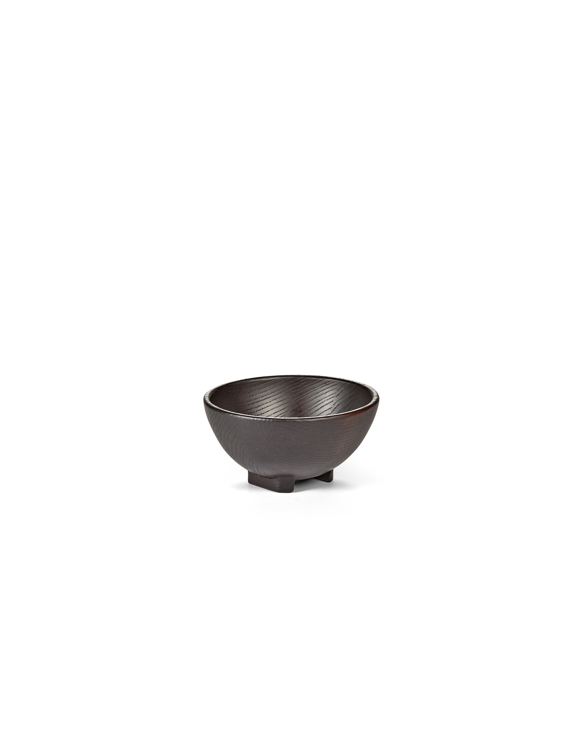 Out Of Lines Kitchen & Table - Kom - XS - Gecarboniseerd Essenhout - Zwart