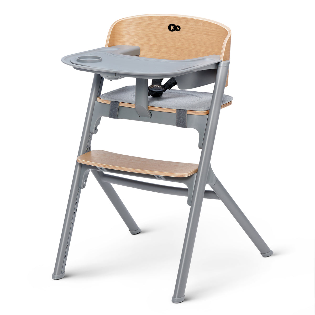 Seggiolone Livy Legno Grigio