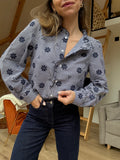 Blouse Brodée Marine Elsa