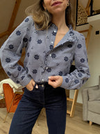 Blouse Brodée Marine Elsa