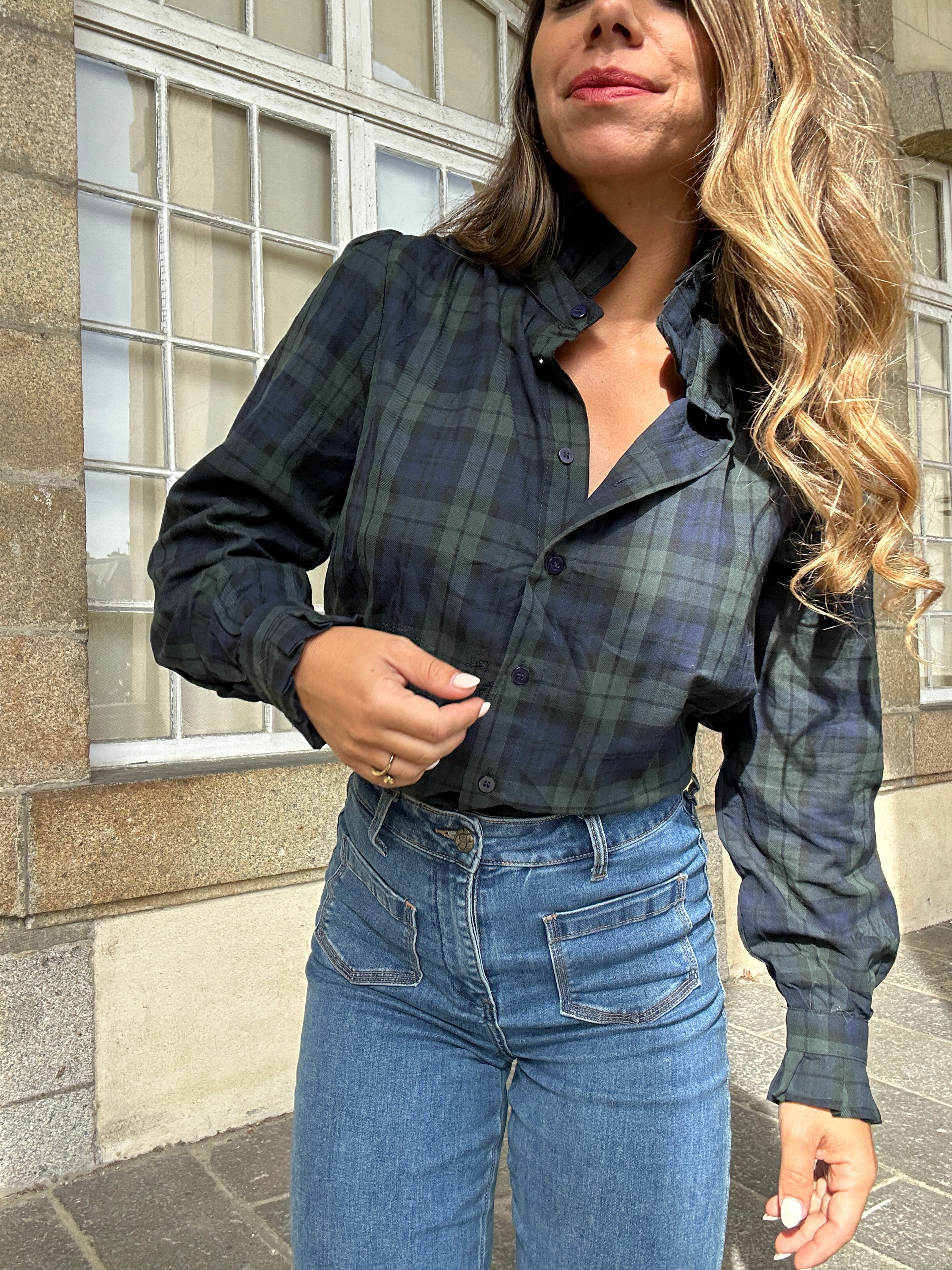 Blouse à carreaux Léon