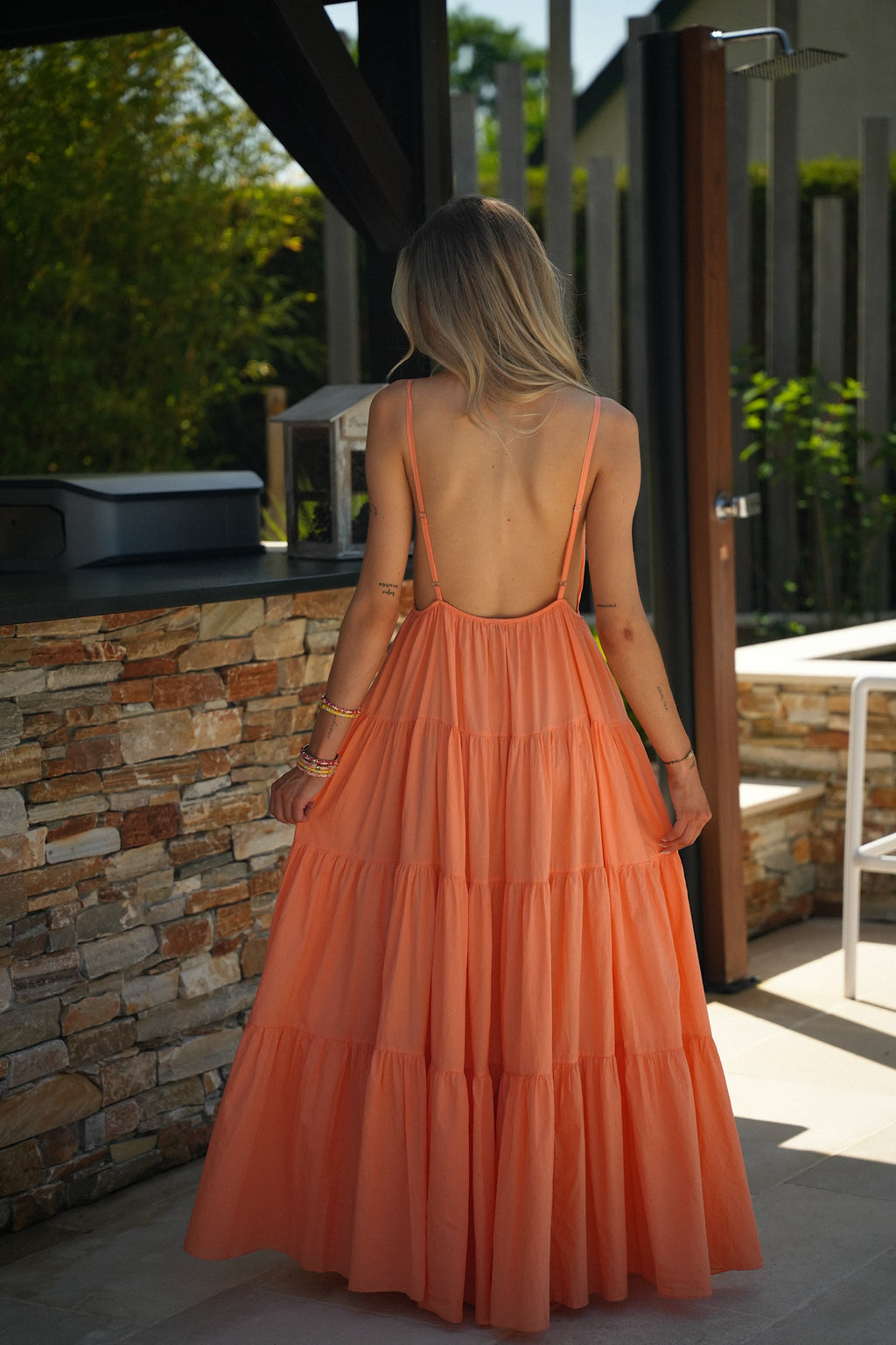 Filipa Sun Dress - Orange