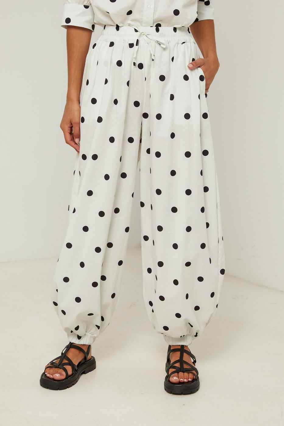 Cotton Trousers - White