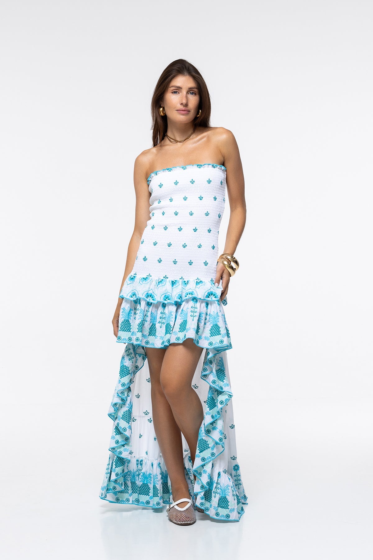 Vestido Livi - Aqua Pineapple