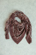 Brown Bandana Scarf