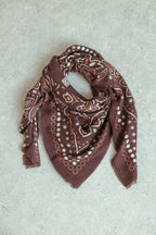Brown Bandana Scarf